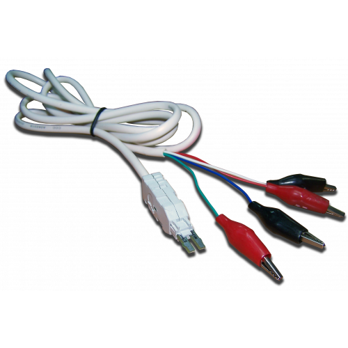 LSA test cord 4-pole with crocodile clips, 1.5m